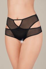 Эротические трусики Liberty WANAME с высокой посадкой, черные