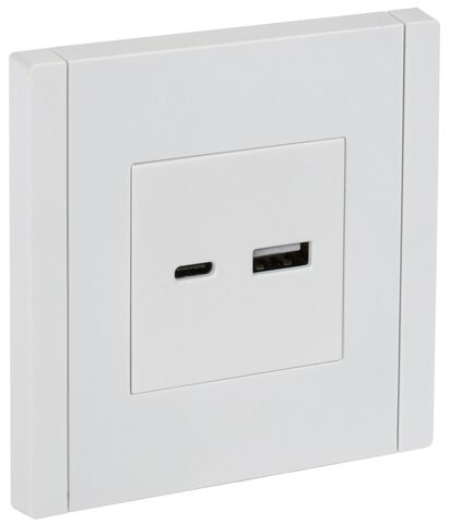 FORTE&PIANO Роз. USB A+C 18Вт FP251 бел. IEK