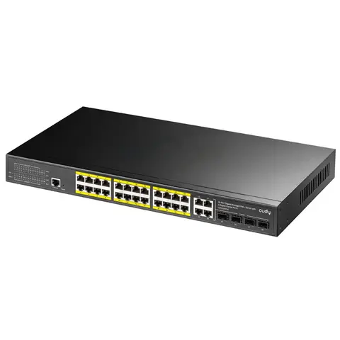 Коммутатор Cudy GS2028PS4-300W (L2) 28x1Гбит/с 4SFP 24PoE+ 300W управляемый