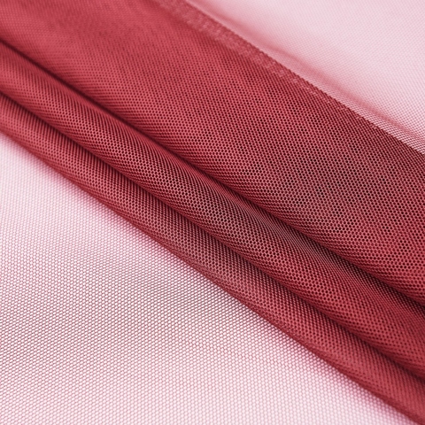 Ткань сетка Гретель бордовый