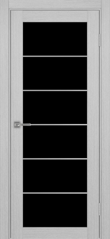 Турин_501АСС.2 молдинг алюм.хром.30 ЭКО-шпон Дуб серый FL-LACчерный