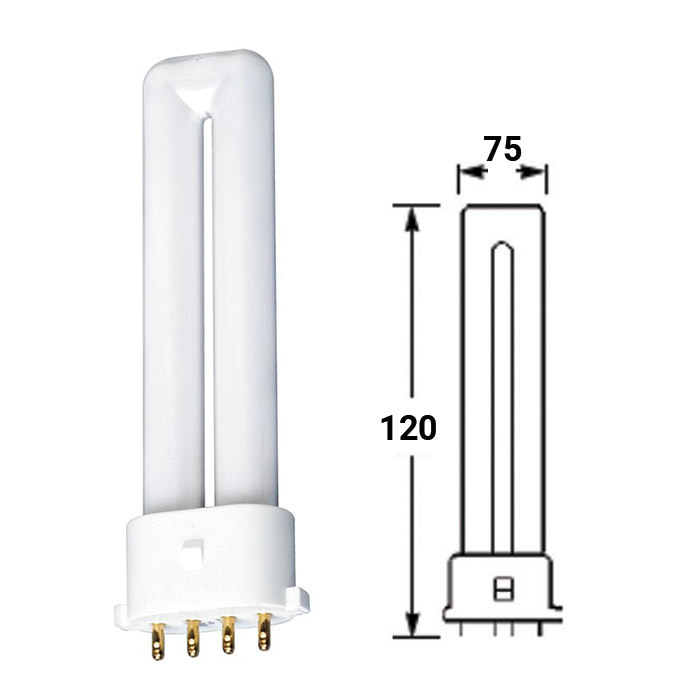 Лампа люминесцентная ИЭК ЛЛ линейная двухцокольная, 12/28Вт G5 4000К 2300Lm 751x12.5 мм
