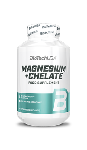 Витамины MAGNESIUM + CHELATE, BIOTECH USA, 60 капсул