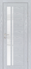 Дверь PSM-8 / Цвет Дуб скай серый / белоснежный лакобель / Двери PROFILO PORTE