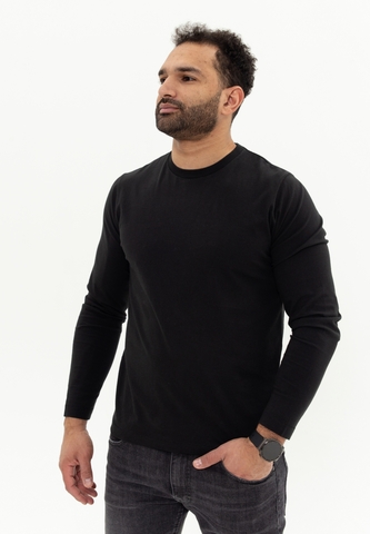 Лонгслив Bowery NYC однотонный Vintage Black