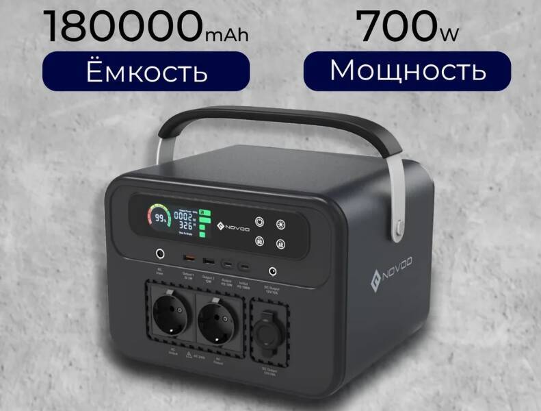 Cheap NOVOO NEP700S 666Wh/180000mAh Portable Power Station
