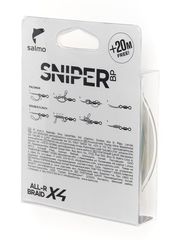 Шнур плетеный Salmo Sniper BP ALL R BRAID х4 Grass Green 120м, 0.15мм