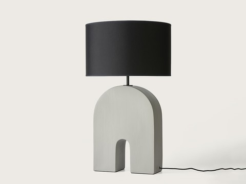 Настольная лампа Home черный металл + черный абажур 801021/41
