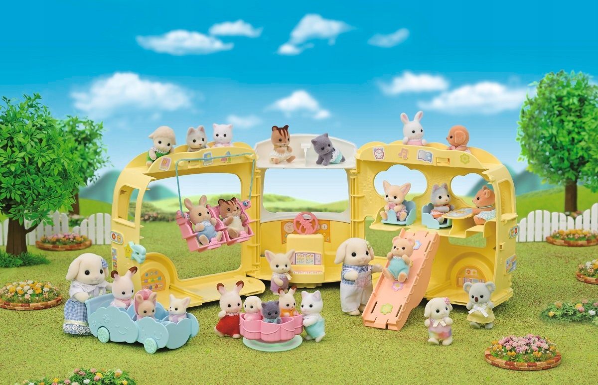 Игровой набор Sylvanian Families - Rainbow Fun Nursery Bus - Красочный  двухэтажный автобус - Сильвания Фэмили 5744 купить в Москве | Доставка по  России.