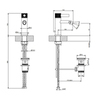 Gessi INCISO Смеситель для биде на 1 отверстие с донным клапаном Цвет: золото 58007#246