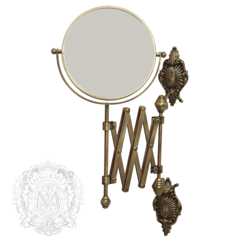 Зеркало оптическое (3х) настенное Migliore Elizabetta  ML.ELB-60.119 H40xP60 cm; D18 cm H32,5 cm