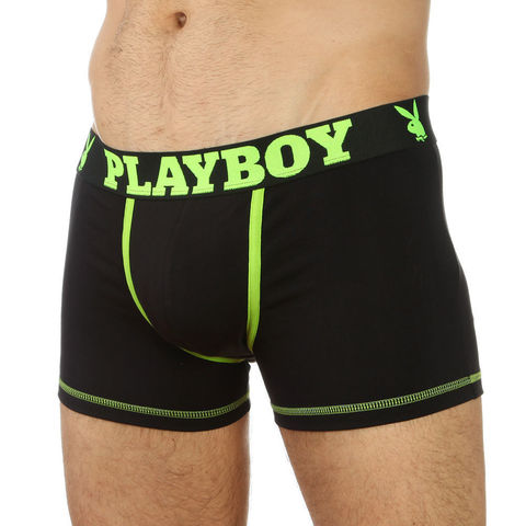 Мужские трусы боксеры PLAYBOY Black SALAT 22822