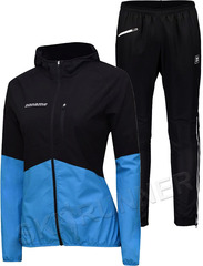 Элитный женский беговой костюм Noname Training Clubline Hood Wo's Black-Blue