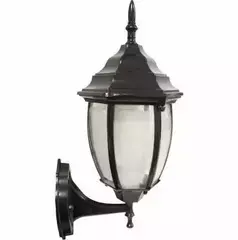 Светильник садово-парковый черный маленький матовый 7710