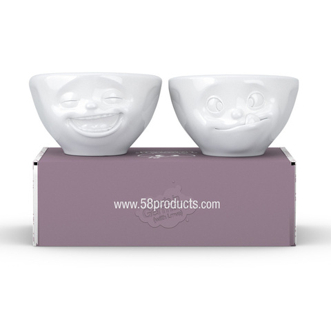 Набор чаш 2шт 100мл Tassen Laughing & Tasty белый