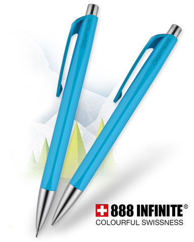 Ручка шариковая Caran d'Ache 888 Office Infinite, Turqoise Blue (888.171)