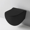 ArtCeram FLV006 17 00 ArtCeram FILE 2.0  Унитаз подвесной ТУРБО СМЫВ THE.REEL, 36х52 см, с креплениями, цвет черный матовый SANIGLAZE