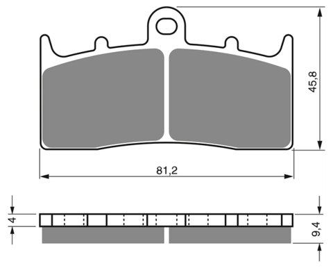 Тормозные колодки дисковые 318 AD