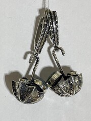 Зонтик (серьги из серебра)