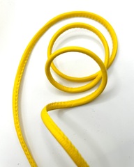 Шнур из экокожи, цвет: жёлтый, ширина 5мм