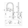 Omoikiri 4994400 Смеситель Kanto-2 Plus-SB-C-WH латунь/хром/белый