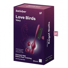 Тренажер Кегеля Satisfyer Love Birds Vary (Connect App) бордовый