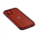 Противоударный чехол с алюминиевой рамкой K-Doo Ares для iPhone 12 (Красный)