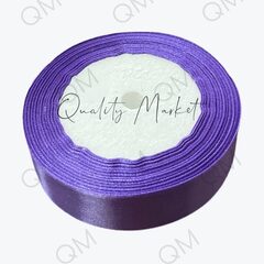 Лента атласная 2,5 см 25 ярдов (сиреневая) №021