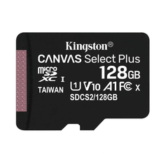 Карта памяти Kingston Canvas Select Plus 128Гб SDXC, C10/UHS-I U3 (SDS2/128GB)