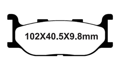 YL-F175 Тормозные колодки дисковые мото YONGLI Organic (FDB781P)