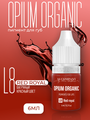 L8 RED ROYAL ORGANIC пигмент для губ TM AS-Company OPIUM COLORS