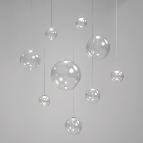 Подвесной светодиодный светильник 50232/1 LED хром/прозрачный