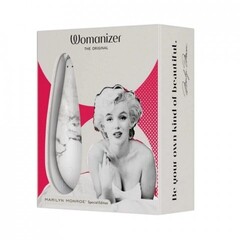 Бесконтактный клиторальный стимулятор Womanizer Marilyn Monroe White Marble