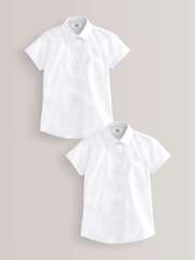 Рубашка школьная с коротким рукавом Next 480-780, 2 шт., Белый