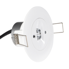 Круглый встраиваемый светодиодный аварийный светильник для путей эвакуации Starlet White LED SC Intelight