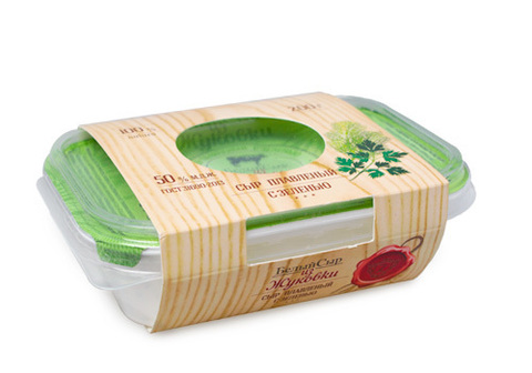 Сыр плавленый сливочный с зеленью, 200г