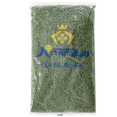 
          Бисер Alingar размер №12 вес 450 гр., изумрудный металлик, непрозрачный, пакет