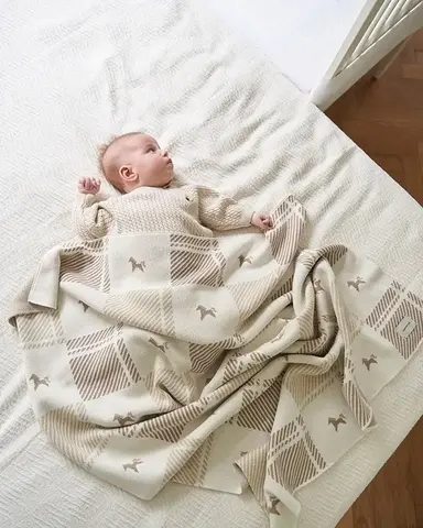 Плед вязаный 100% хлопок