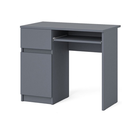 стол письменный МОРИ МС-1 ЛЕВЫЙ (графит)