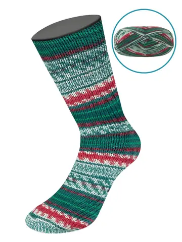 Пряжа Lana Grossa Meilenweit 100 Christmas 6800