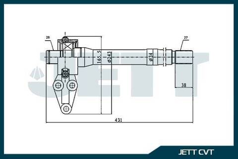 Подшипник подвесной с валом JETT V42-1763