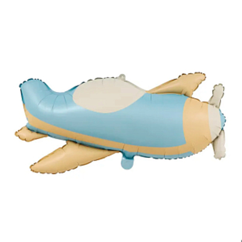 К Фигура, Самолет, Голубой, Сатин, 78*42 см