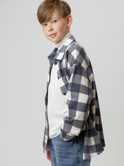 рубашка  для мальчика  КР 302567/светло-бежевый 0783 Н026.1 к576