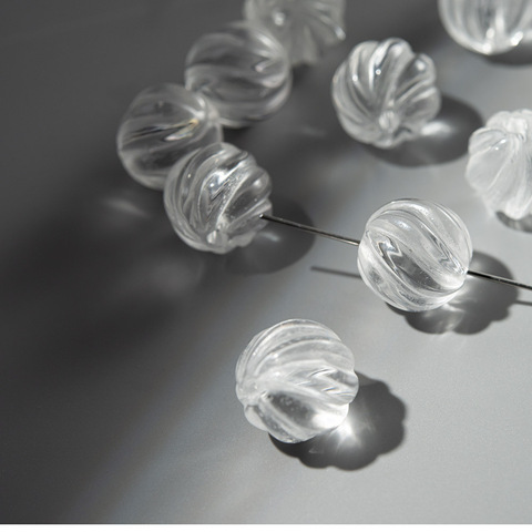 Бусина-разделитель из натурального горного хрусталя, 12мм