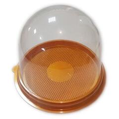 Упаковка - купол круглый (дно золотое) д11 см. 1 шт