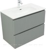Aquanet 332534 Тумба с раковиной Джейн 80 цв.мисти грин (раковина Flat) (332534)