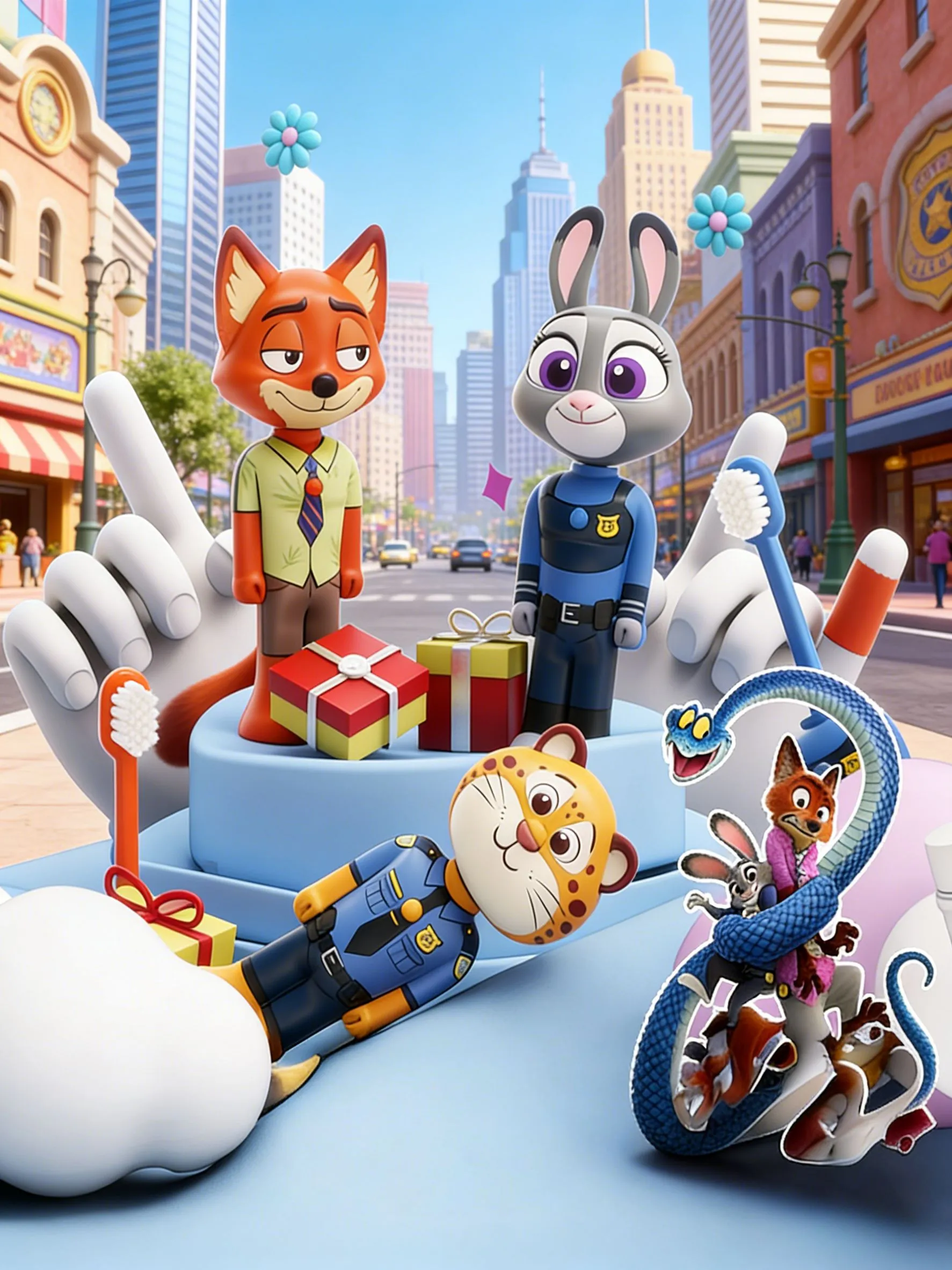 Зубная щетка детская Зверополис