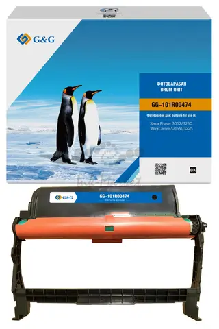 Тонер-картридж G&G, аналог Xerox 101R00474 10k с чипом