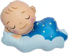 Фигура гелиевая Малыш Мальчик на облаке