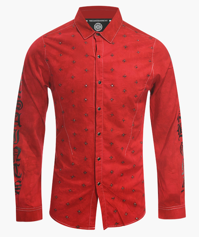 Рубашка BULLETPROOF BUTTON UP RED TS2809 The Saints Sinphony